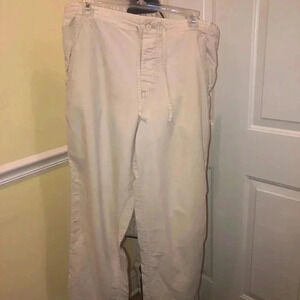 Gap drawstring tan pants sz sm